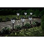 6-pack Hampton Bay 10 Lumens Black LED Outdoor Solar Path Light $12.97 Shipped