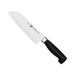 Zwilling J.A. Henckels Four Star Hollow-Edge Santoku, 7" $49.96 and more