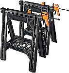 Worx WX065 Clamping Sawhorses with Bar Clamps $59