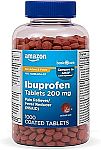 1000 Count Amazon Basic Care Ibuprofen Tablets $10