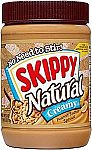 26.5-Oz Skippy Natural Peanut Butter (Creamy) $3.55