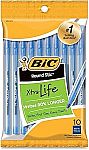 10-Pack BIC Round Stic Ball Pens Medium $1 and more