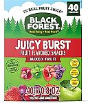 40-Pack Black Forest, Juicy Burst, Fruit Flavored Snacks $6