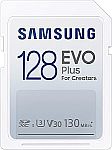 SAMSUNG EVO Plus Full Size 128 GB SDXC Card $9.99