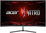 acer Nitro 31.5" FHD 1500R Curved Gaming Monitor $179.99