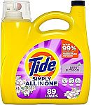 117-Oz Tide Simply Clean & Fresh Liquid Laundry Detergent (4 for $30)