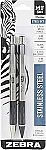 2-pack Zebra Pen Stainless Steel Writing Set $1