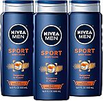 3-Pack 16.9-Oz Nivea Men Sport Body Wash $10.47