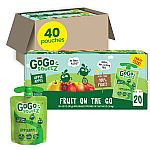 40 Count GoGo Squeez Fruit on the Go Snack Pouches $12.80