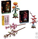 LEGO Chrysanthemum, Plum Blossom and Cherry Blossoms Bundle $60 and more