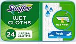 24-Count Swiffer Sweeper Wet Mopping Cloths $7.49