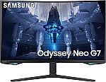 SAMSUNG 32" Odyssey Neo G7 4K G-Sync 1000R Curved Gaming Monitor $449.99