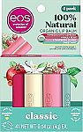 4-pack eos 100% Natural & Organic Lip Balm Sticks $5.58