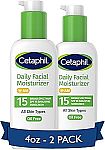 2-Ct 4 Oz Cetaphil Daily Face Moisturizer $11