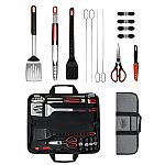Expert Grill 18-Pieces Stainless Steel Soft Grip BBQ Grill Tool Set $8