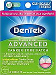 6-Count DenTek Advanced Canker Relief Canker Sore Patches $8.47