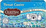 16 Count Celestial Seasonings Throat Cooler Herbal Tea $2.37