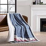 50" x 70" Eddie Bauer Reversible Throw Blanket $12