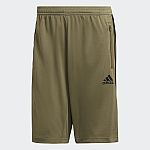 adidas Men's Designed to Move 3-Stripes Primeblue Shorts w/ Zipper Pockets $7.70