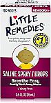 0.5oz Little Remedies Saline Spray and Drops $2