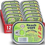 12-Pack 3.75-Oz Beach Cliff Wild Caught Fish Steaks w/ Hot Green Chilies $7.65