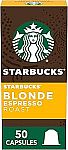 50-Count Starbucks by Nespresso Coffee $22 (44¢ Each)