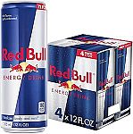 4-Pack 12-oz Red Bull Energy Drink $6