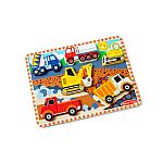 Melissa & Doug Construction Vehicles Wooden Chunky Puzzle (6 pcs) $4