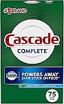 75-Oz Cascade Complete Powder Dishwasher Detergent $5