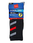 3-Pairs Hanes Men's Cool DRI Socks w/ Ventilation $3.48 and more