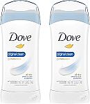 2 Count 2.6 oz Dove Invisible Solid Antiperspirant Deodorant Stick for Women $3.54