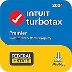 TurboTax Premier 2024 Federal & State Tax Return $64.99 