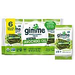6-Count 0.17-Oz gimMe Organic Roasted Seaweed Sheets $3.31