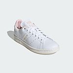 adidas Women's Stan Smith Shoes (Cloud White/Sandy Pink) $25