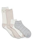 4-Pack Joyspun Holiday Women's Terry Socks (2 Crew + 2 Low Cut) $3.44