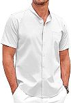 COOFANDY Men's Casual Button Down Cotton Shirts $3