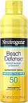 6.5 OZ Neutrogena Beach Defense SPF 50 Body Spray Sunscreen $4.42 and more