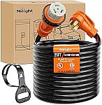 Nilight 50 Amp 25FT RV Locking Extension Cord 250V Heavy Duty $64