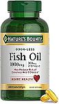 220 Ct Nature's Bounty1000mg Fish Oil 300mg Omega-3 $15