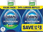 2-Ct 43-Oz Dawn Powerwash Gain Original Dish Spray $9.44