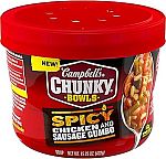 15.25-Oz Campbell's Chunky Soup (Spicy Chicken and Sausage) $1.55