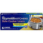 6-Pack 3-8 Quart Reynolds Kitchens Premium Slow Cooker Liners $2.70