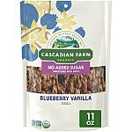 11-Oz Cascadian Farm Organic Granola Cereal with No Added Sugar $2.99 and more