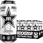 12-Count 16-Oz Rockstar Pure Zero Energy Drink w/ Caffeine & Taurine $11.06