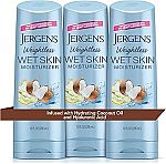 3-pack 10 Oz Jergens Wet Skin Body Moisturizer with Coconut Oil $10.65
