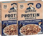 2-Pack 18-Oz Quaker Protein Granola $4.75