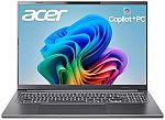 acer Aspire 16 AI Copilot+ 16" WUXGA Laptop (Snapdragon X X1-26-100 16GB 512GB) $540.99