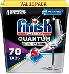 70ct Finish Quantum Infinity Shine Dishwasher Pods $9.71