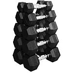 BalanceFrom 150 LB Dumbbell Set, Pair of 5, 10, 15, 20, 25 LBs $79.99