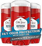 3-Pack 3-Oz Old Spice Men's Aluminum Free Deodorants $8.39